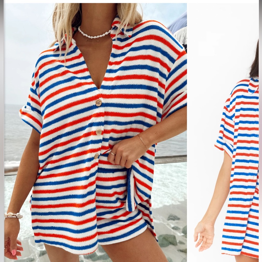 Show Me Your Mumu red white & blue Parker set. Size XS. Never been worn! New!